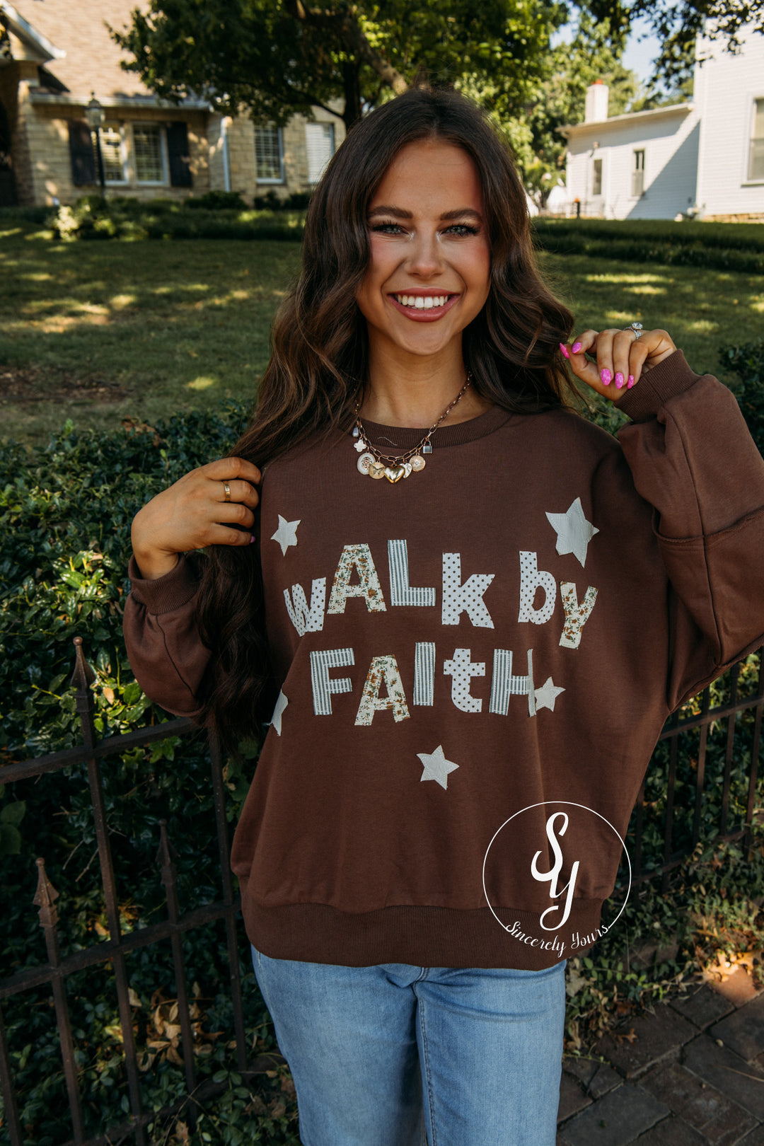 Walk By Faith Top - Chocolate