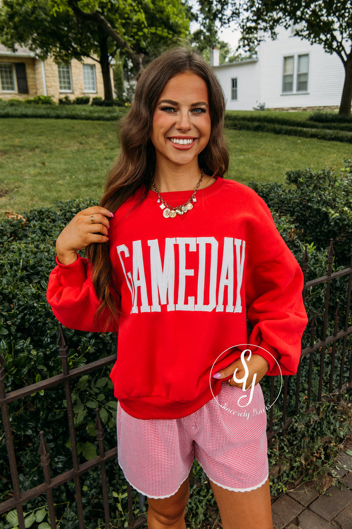 Game Day Ready Crewneck - Red