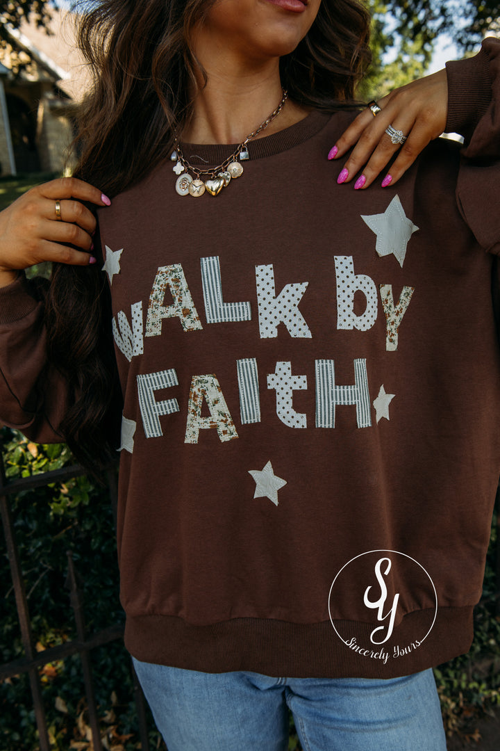 Walk By Faith Top - Chocolate