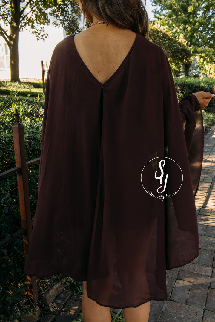 Poised Feeling Romper - Brown