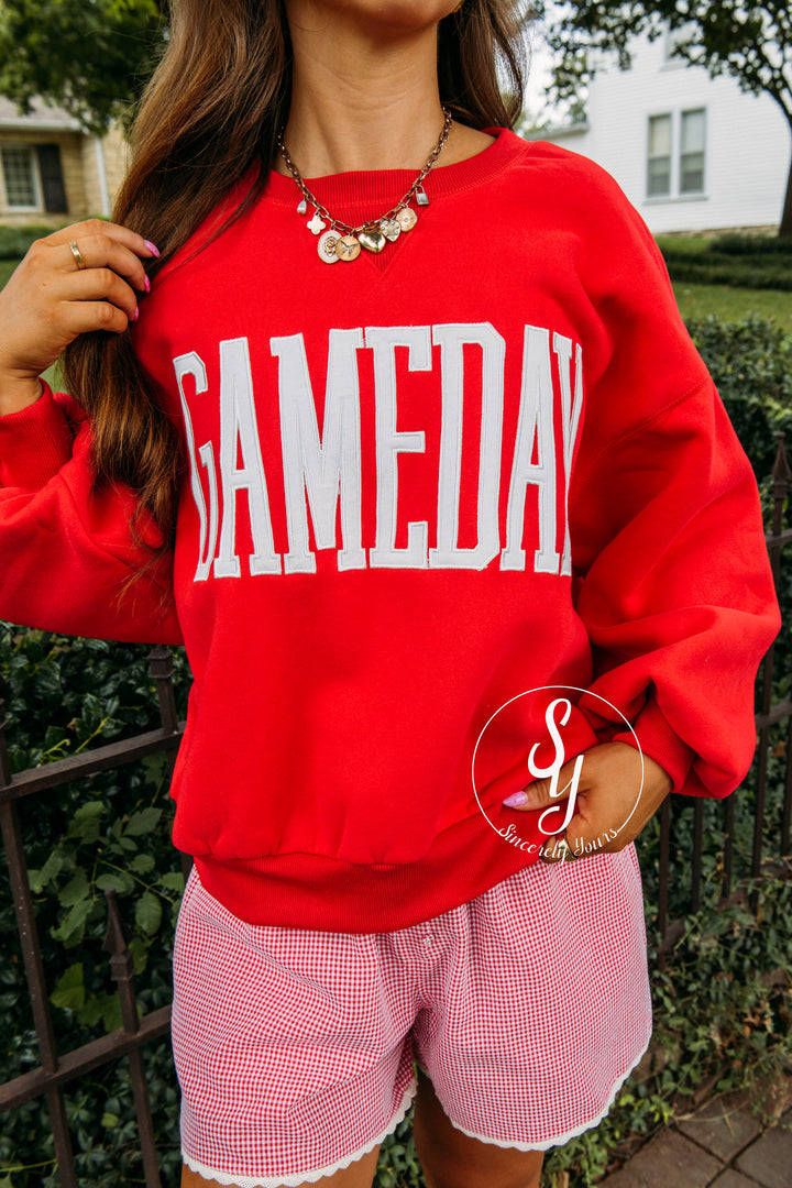 Game Day Ready Crewneck - Red