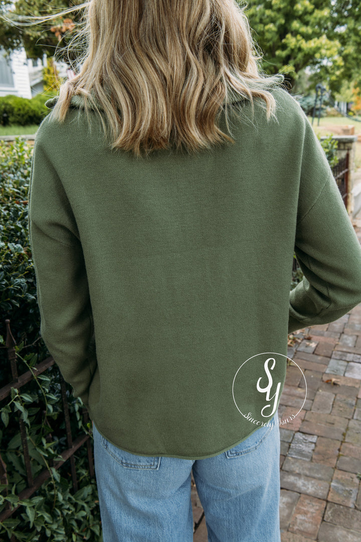 Soft Spot Pullover - Olive