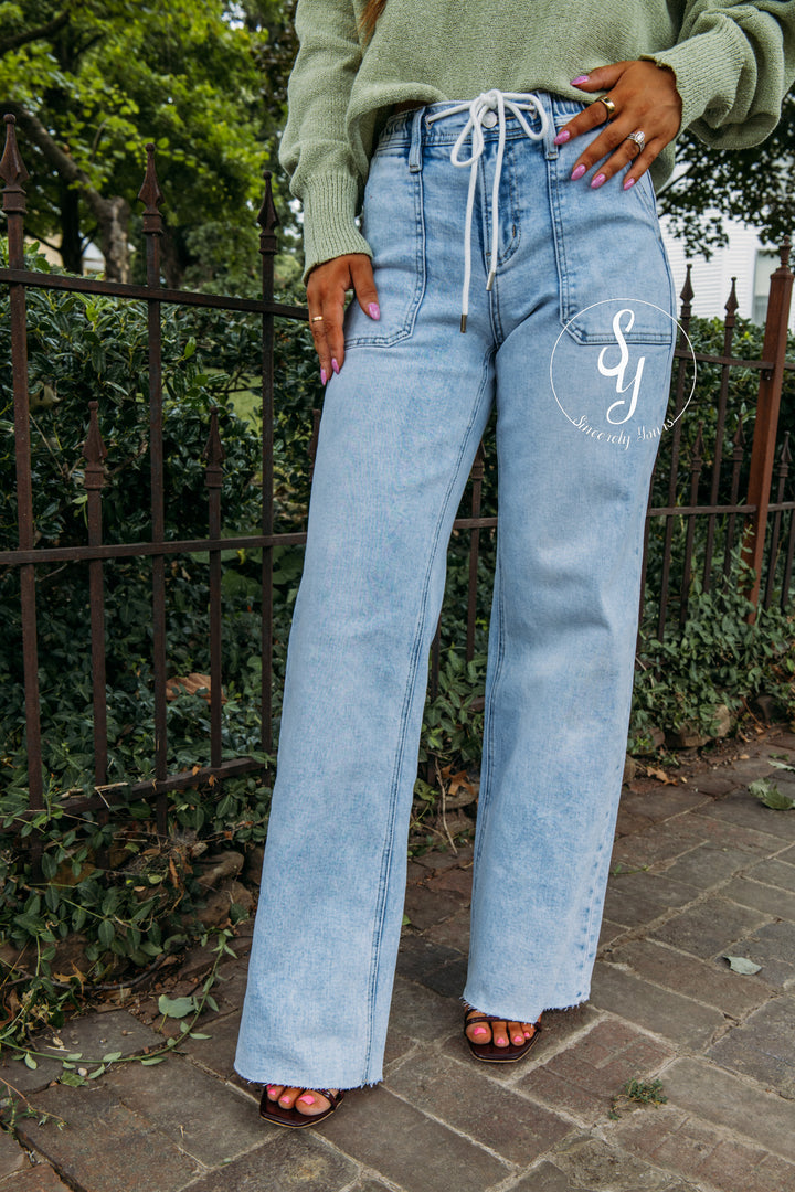 Amara High Rise Denim - Clearly
