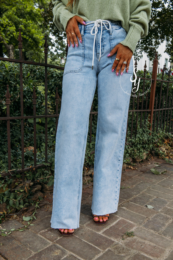 Amara High Rise Denim - Clearly