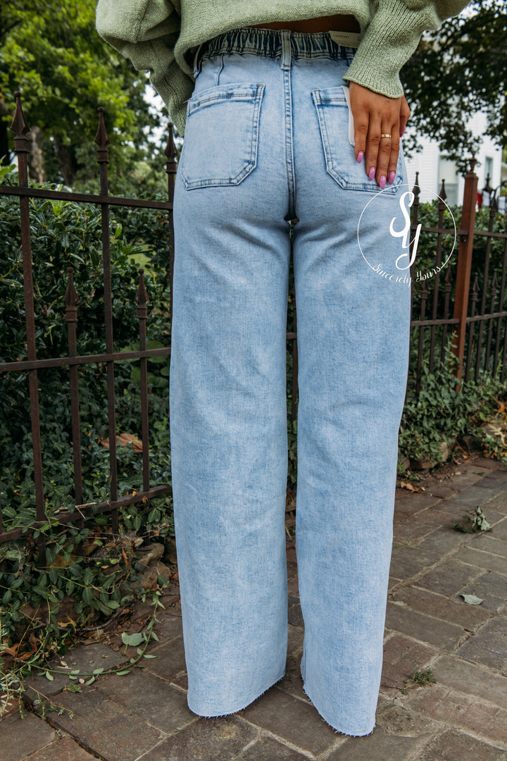 Amara High Rise Denim - Clearly