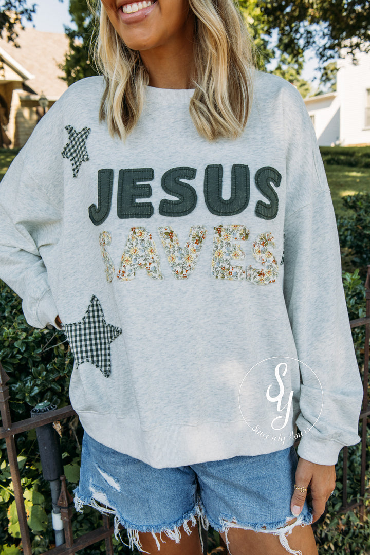 Jesus Saves Top - H. Grey