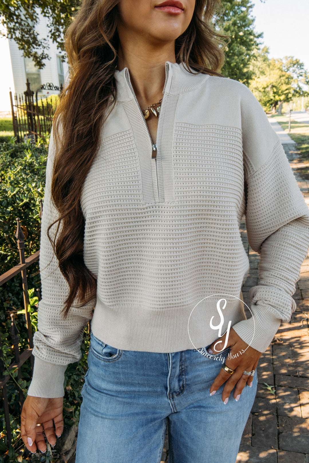 Spot On Pullover - Sand