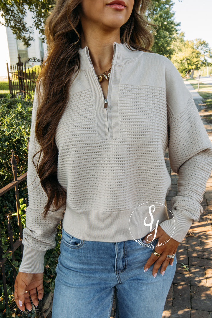 Spot On Pullover - Sand