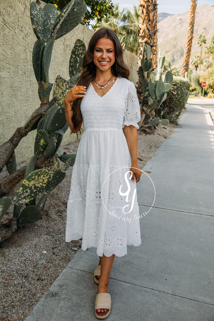 Whisk Me Away Dress - White
