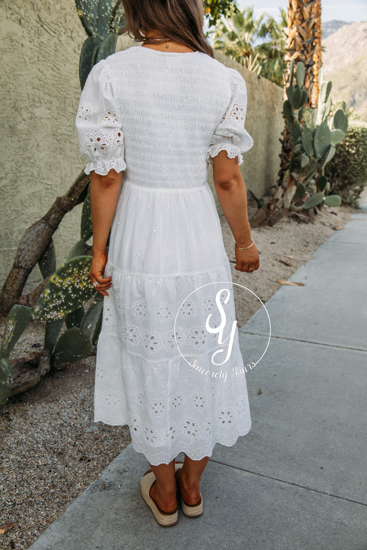 Whisk Me Away Dress - White