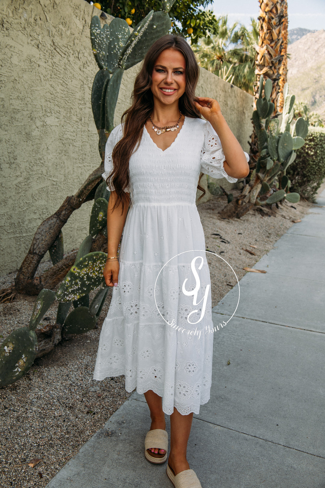 Whisk Me Away Dress - White