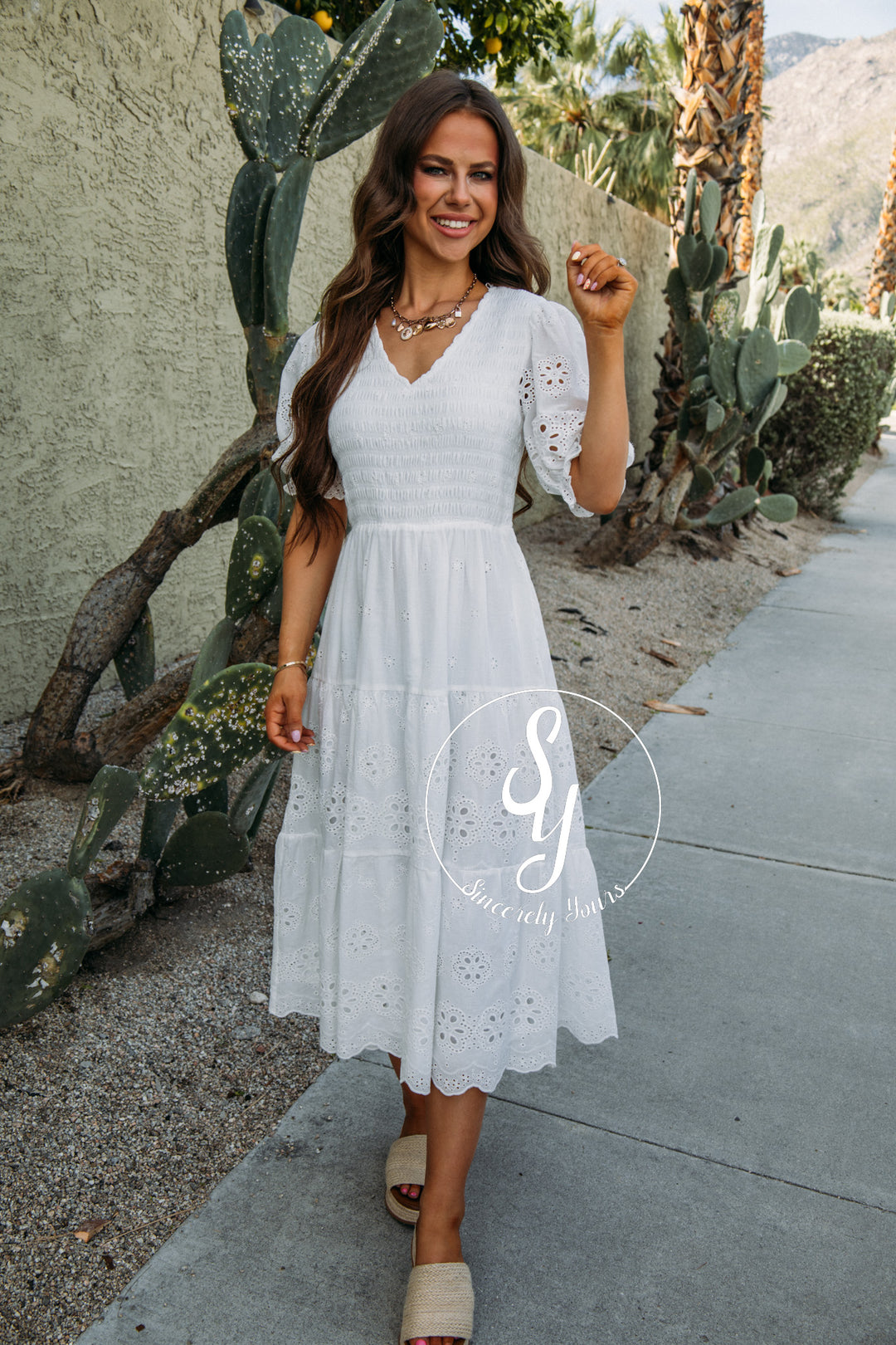 Whisk Me Away Dress - White