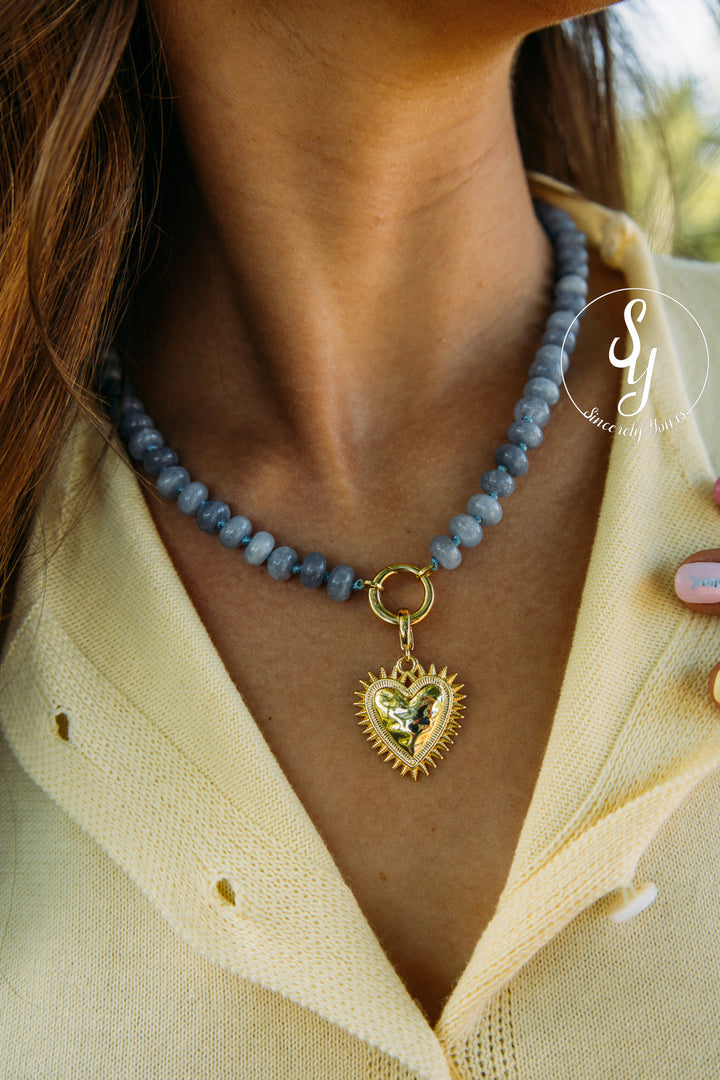 Lover Girl Necklace - Blue