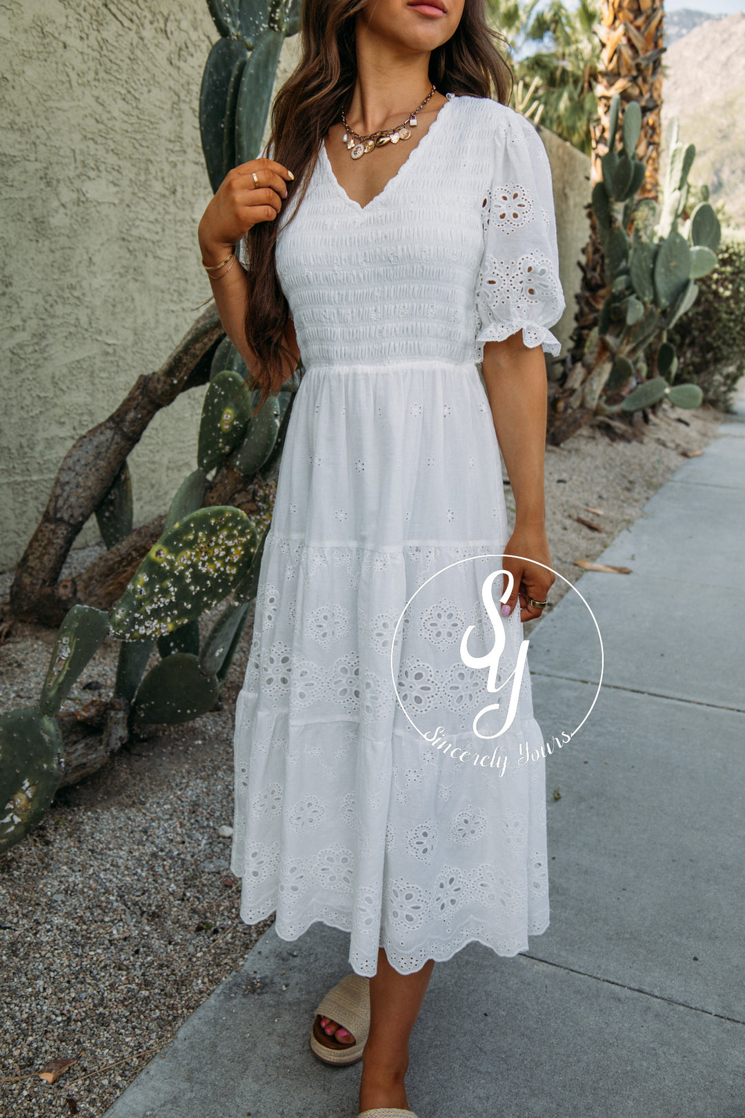 Whisk Me Away Dress - White