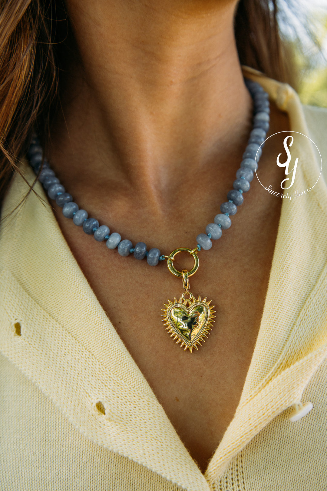 Lover Girl Necklace - Blue