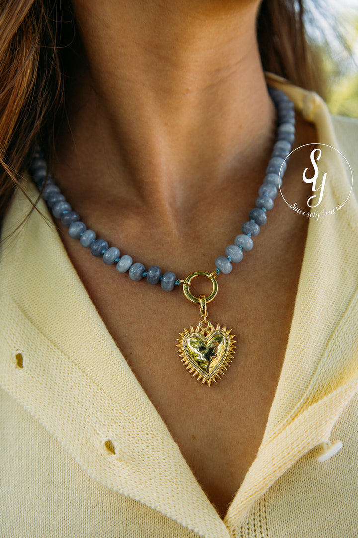 Lover Girl Necklace - Blue