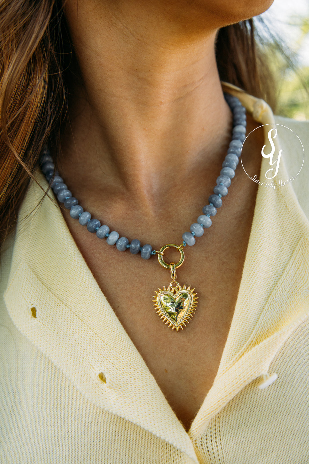 Lover Girl Necklace - Blue