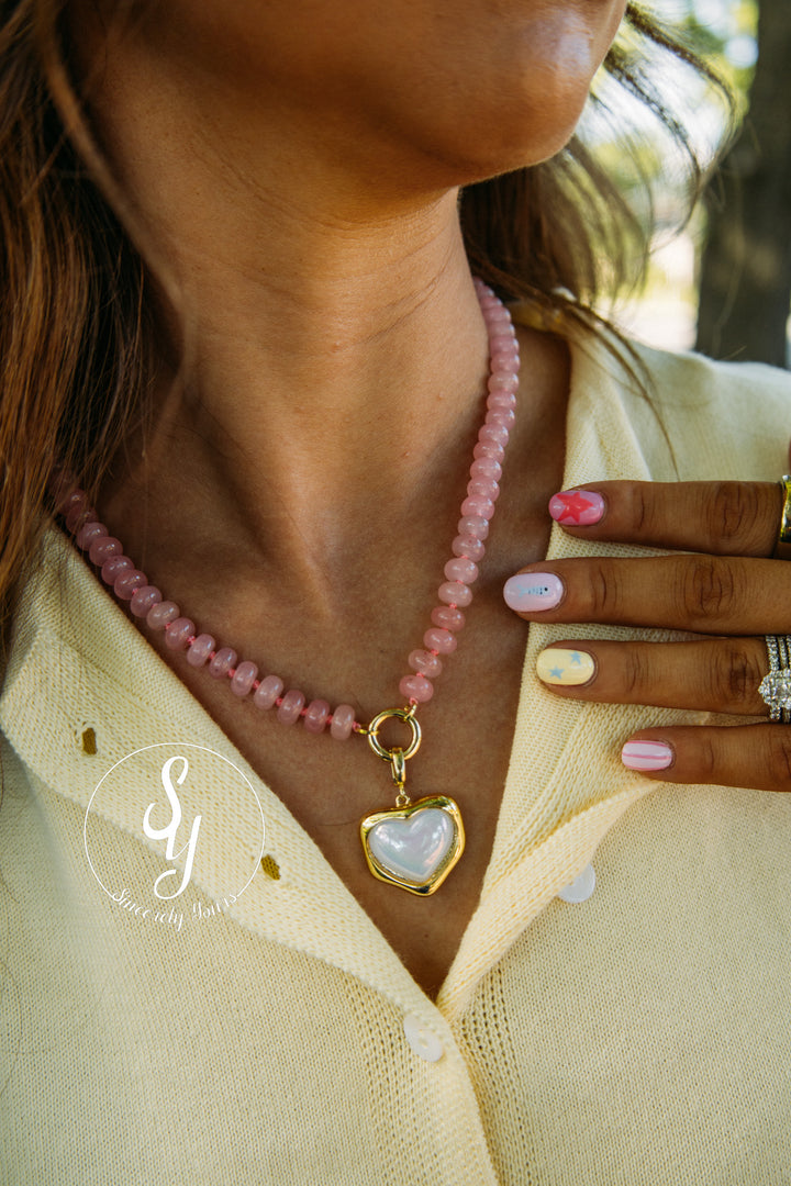 Heartstrings Necklace - Pink
