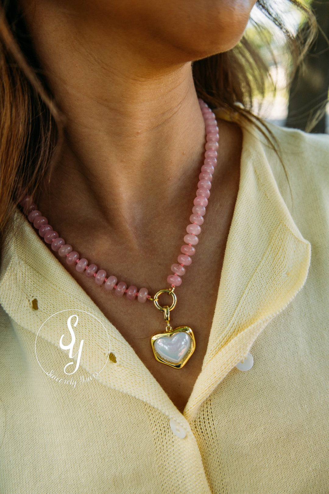 Heartstrings Necklace - Pink