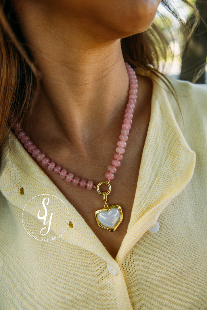 Heartstrings Necklace - Pink