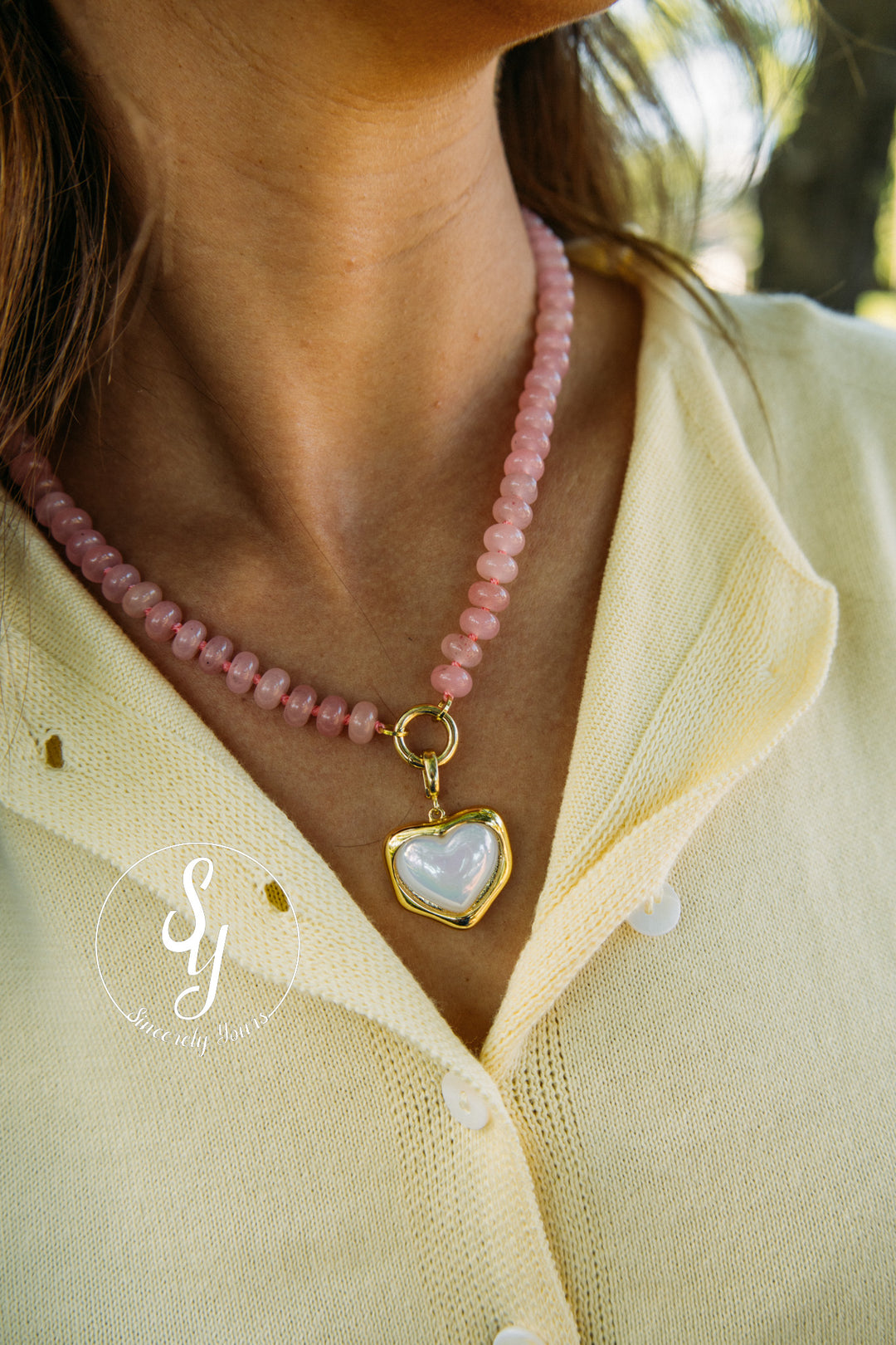 Heartstrings Necklace - Pink
