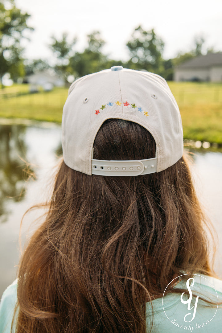 Take It Easy Trucker Hat - Blue Stripe