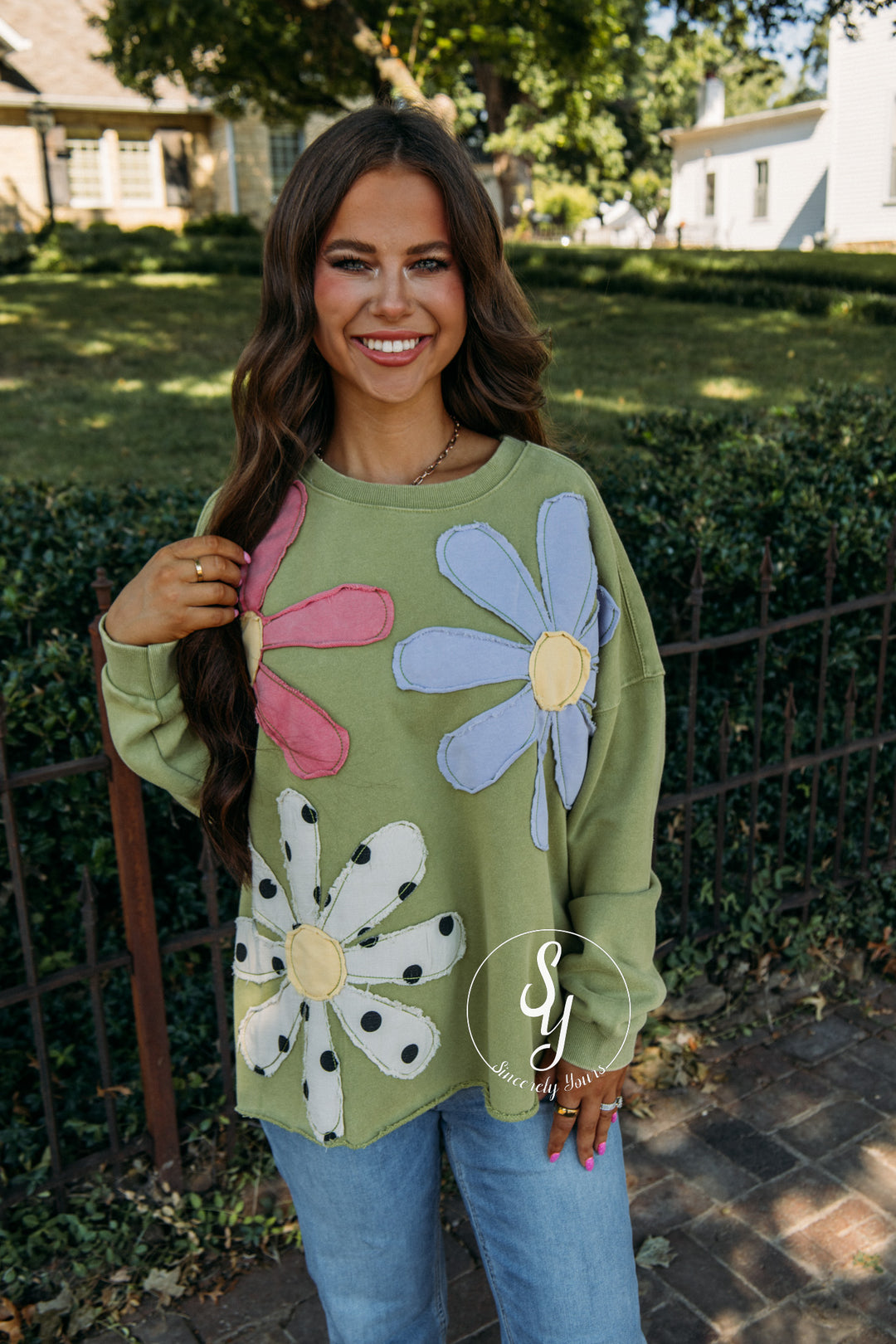 Flower Moment Top - Matcha
