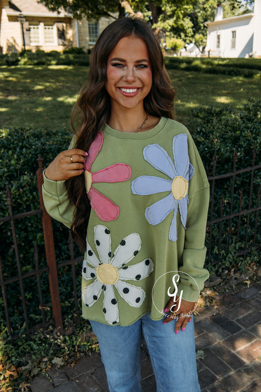 Flower Moment Top - Matcha