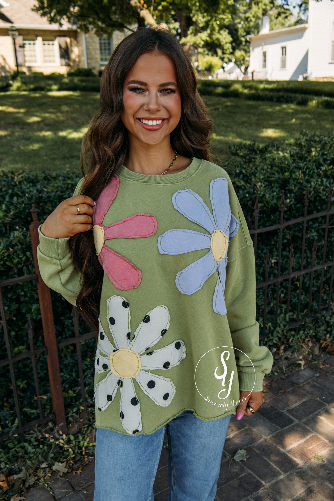 Flower Moment Top - Matcha