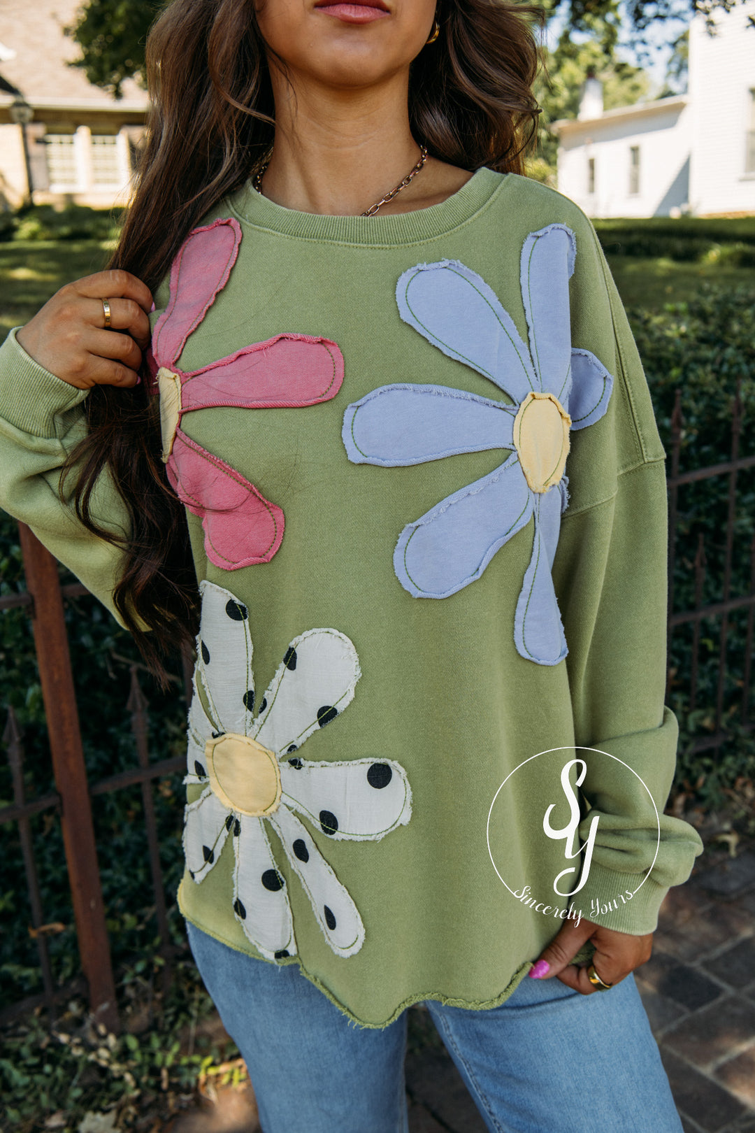Flower Moment Top - Matcha