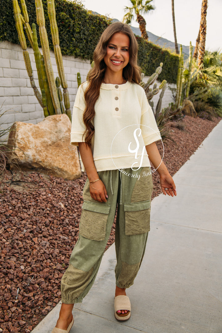 Meadow Feeling Pant - Faded Olive