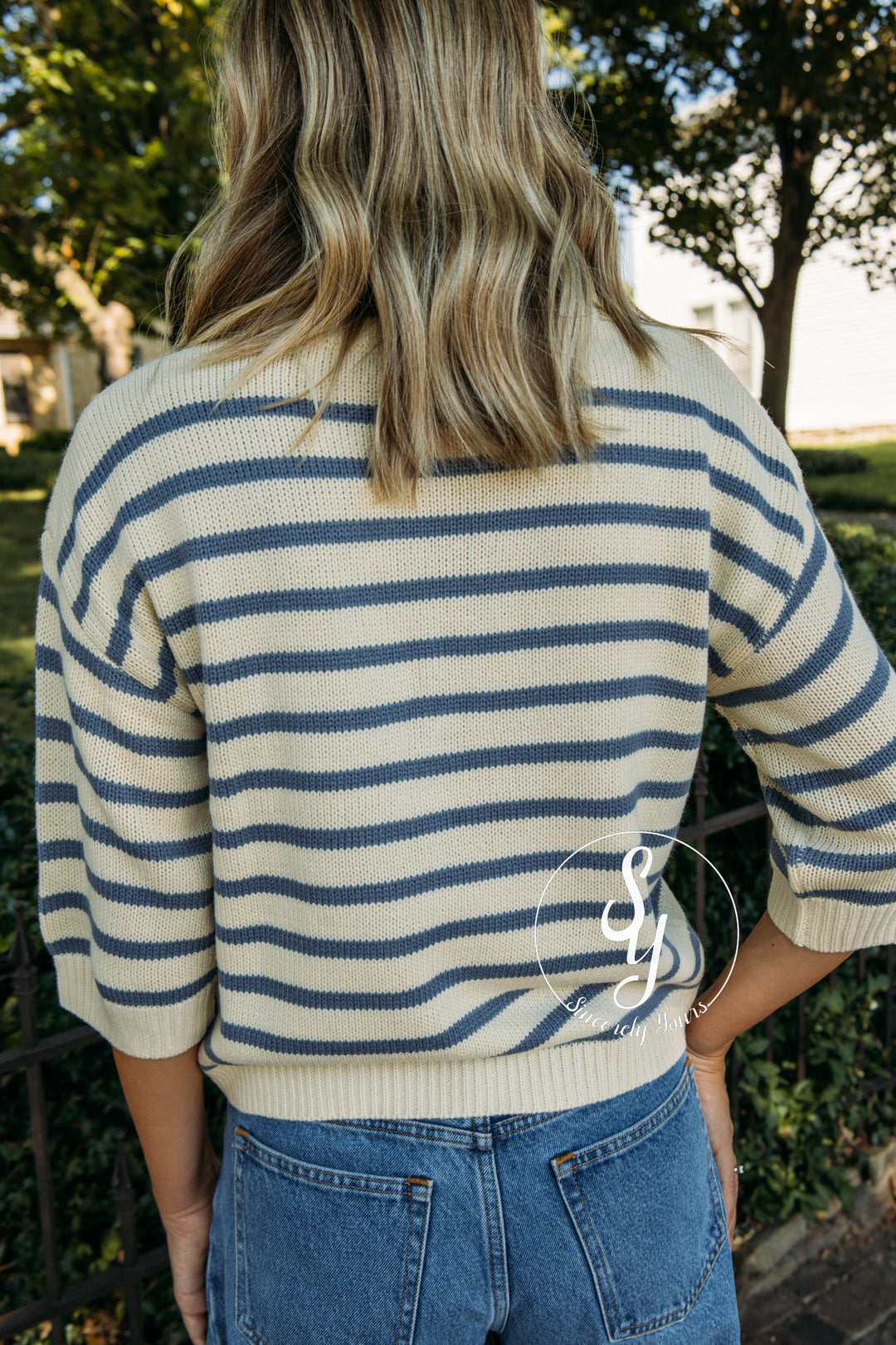 Stripe It Fun Sweater - Butter Yellow