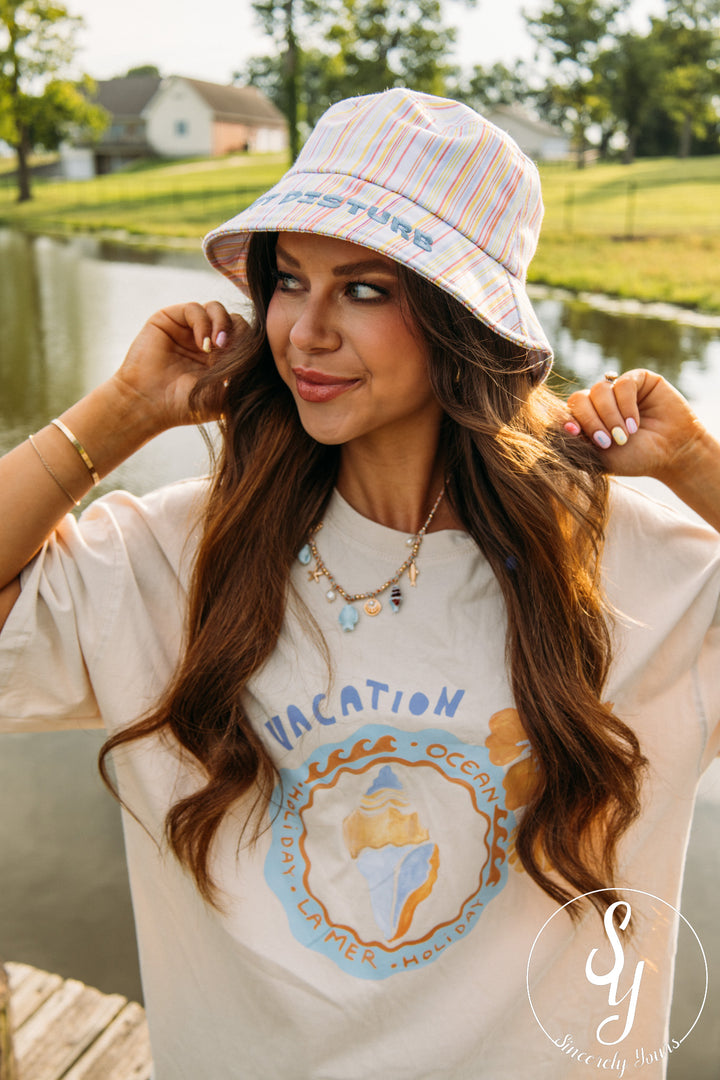 Do Not Disturb Bucket Hat - Multi Stripes
