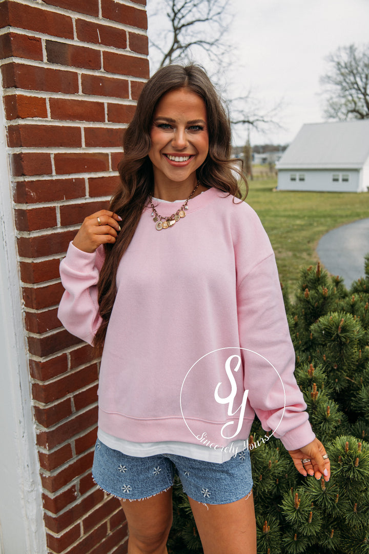 Always Vibing Top - Candy Pink