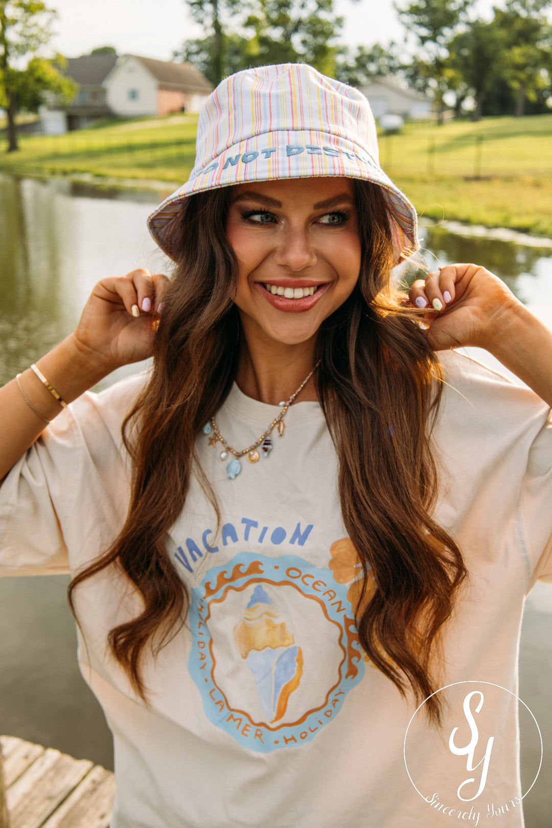 Do Not Disturb Bucket Hat - Multi Stripes