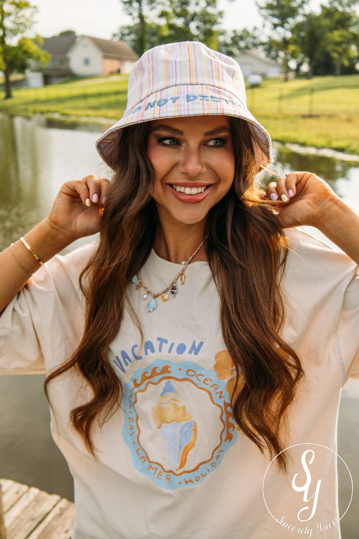 Do Not Disturb Bucket Hat - Multi Stripes