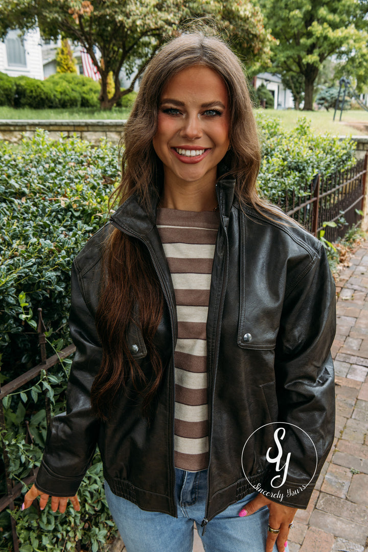 The Vibe Jacket - Dark Brown