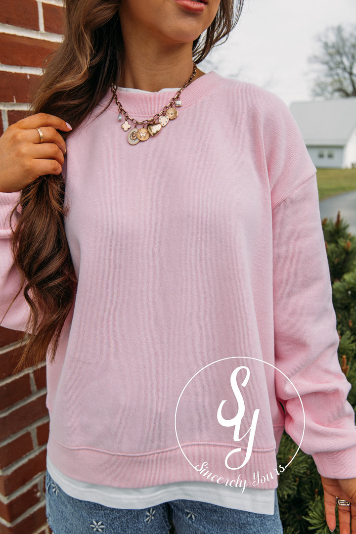 Always Vibing Top - Candy Pink