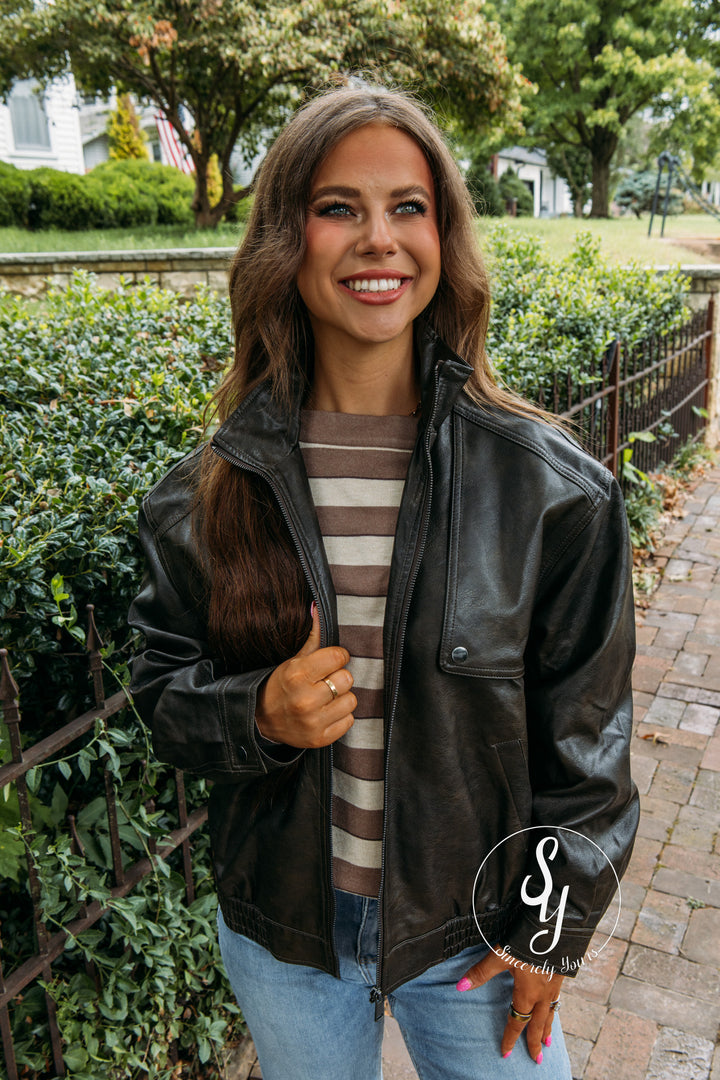 The Vibe Jacket - Dark Brown