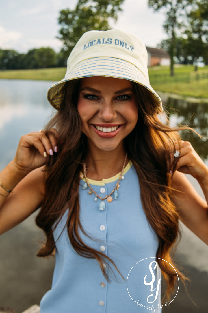 Locals Only Bucket Hat - Butter Yellow
