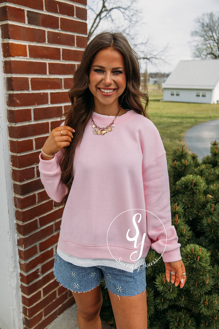 Always Vibing Top - Candy Pink