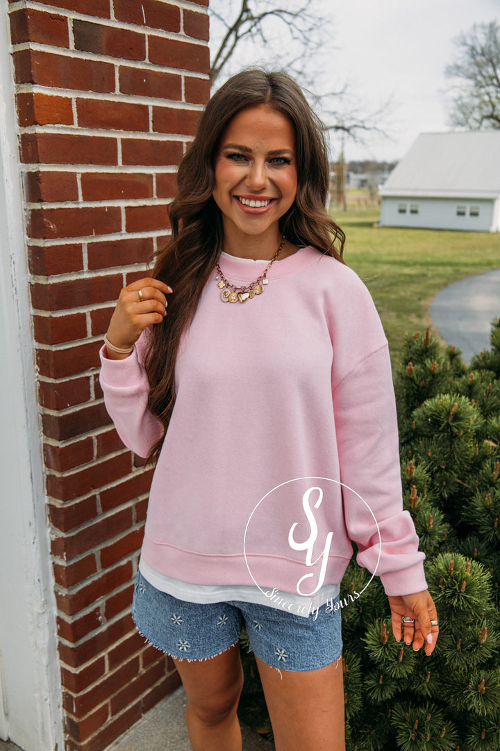 Always Vibing Top - Candy Pink