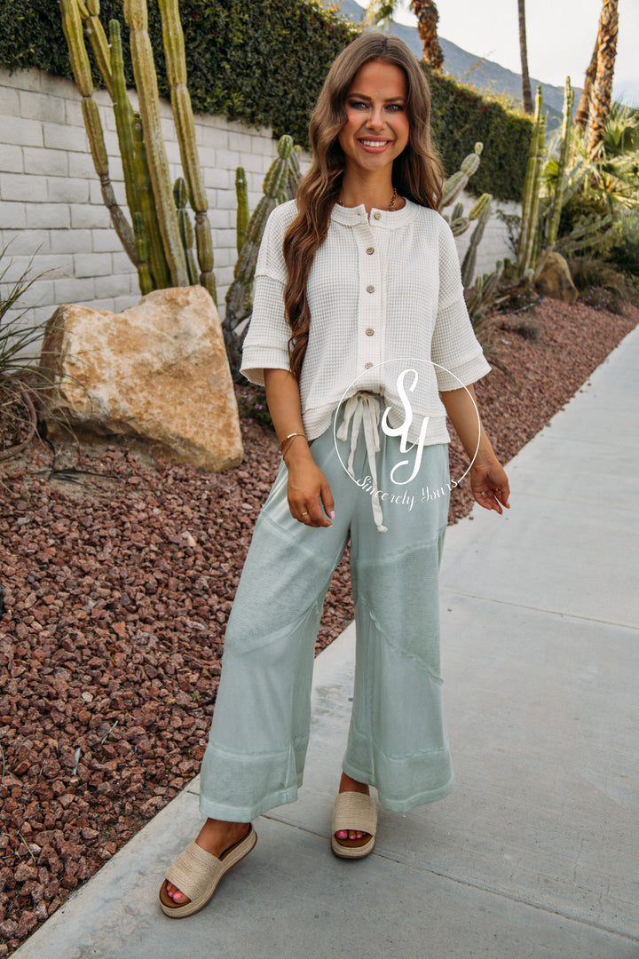 Weekend Plans Pants - Desert Sage