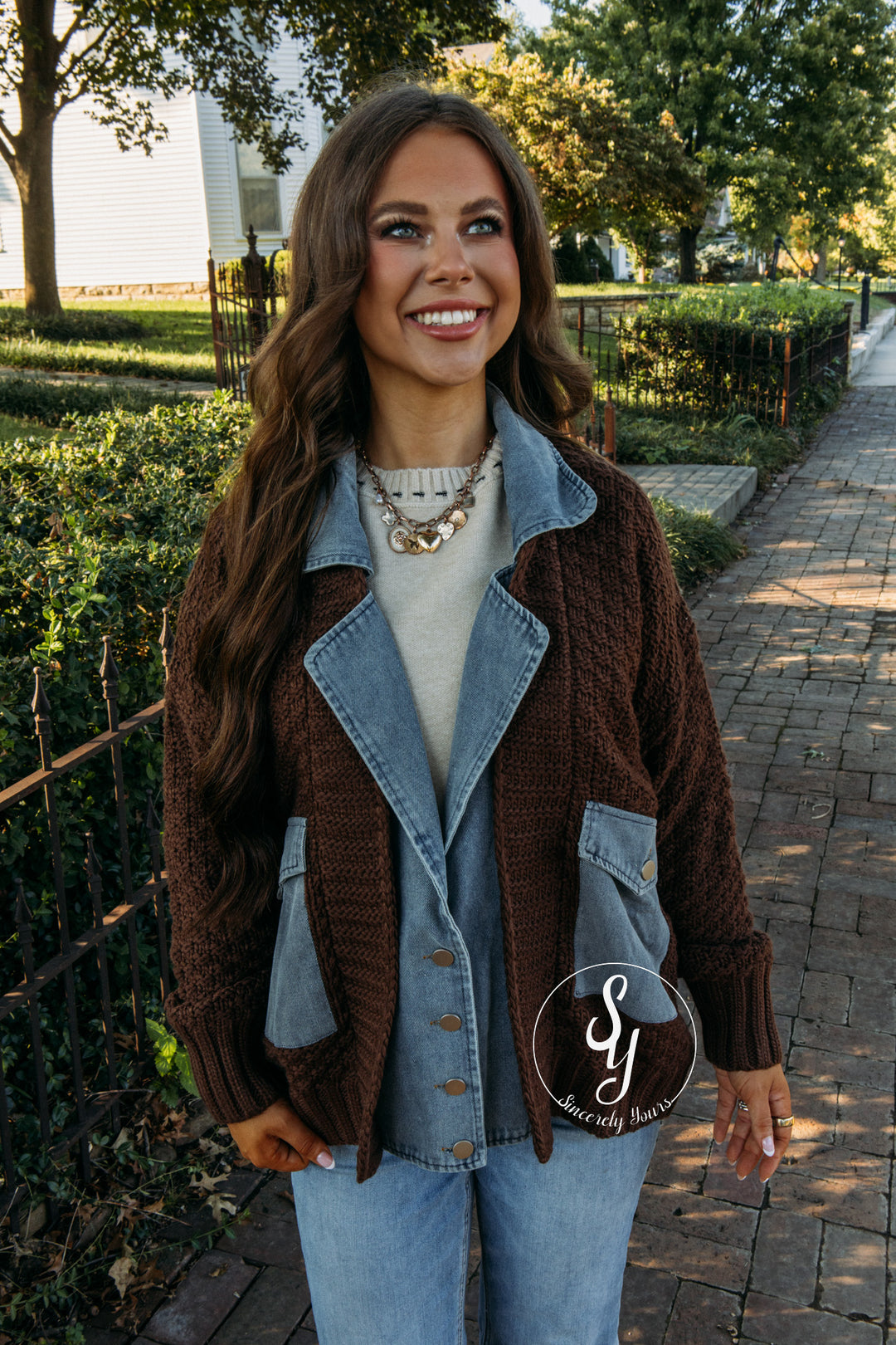 Downtown Vibe Jacket - Chocolate Brown