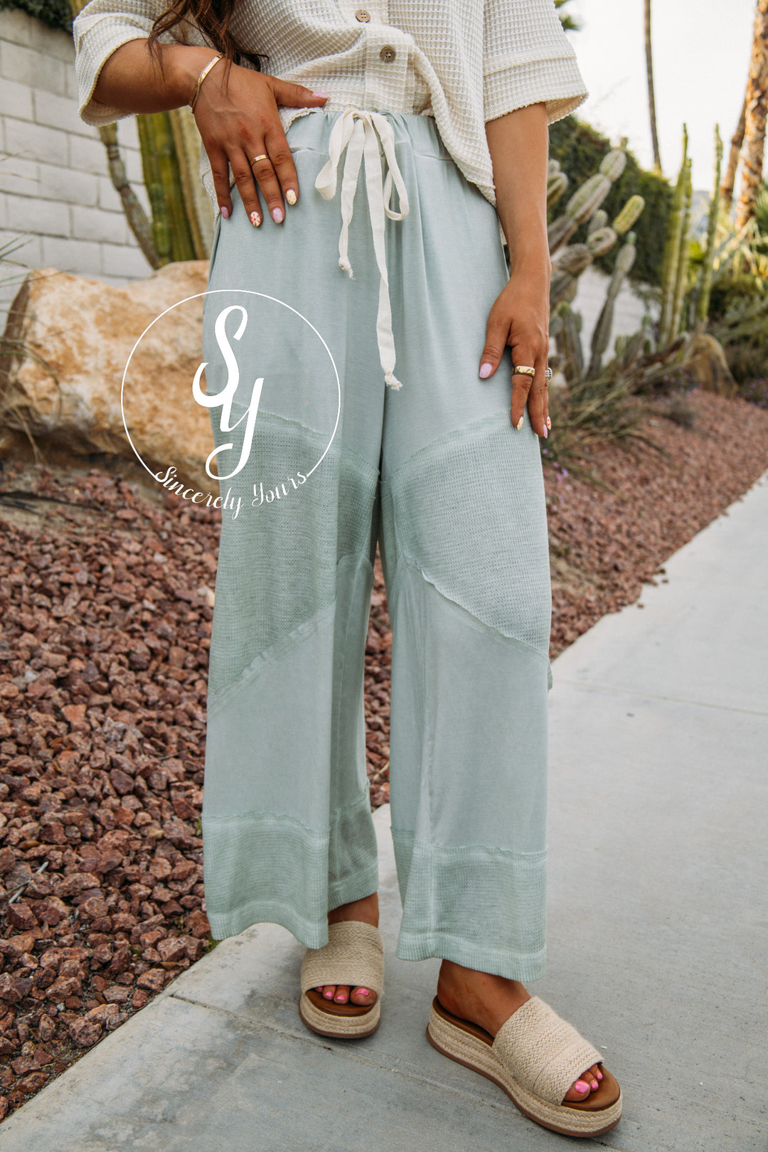 Weekend Plans Pants - Desert Sage