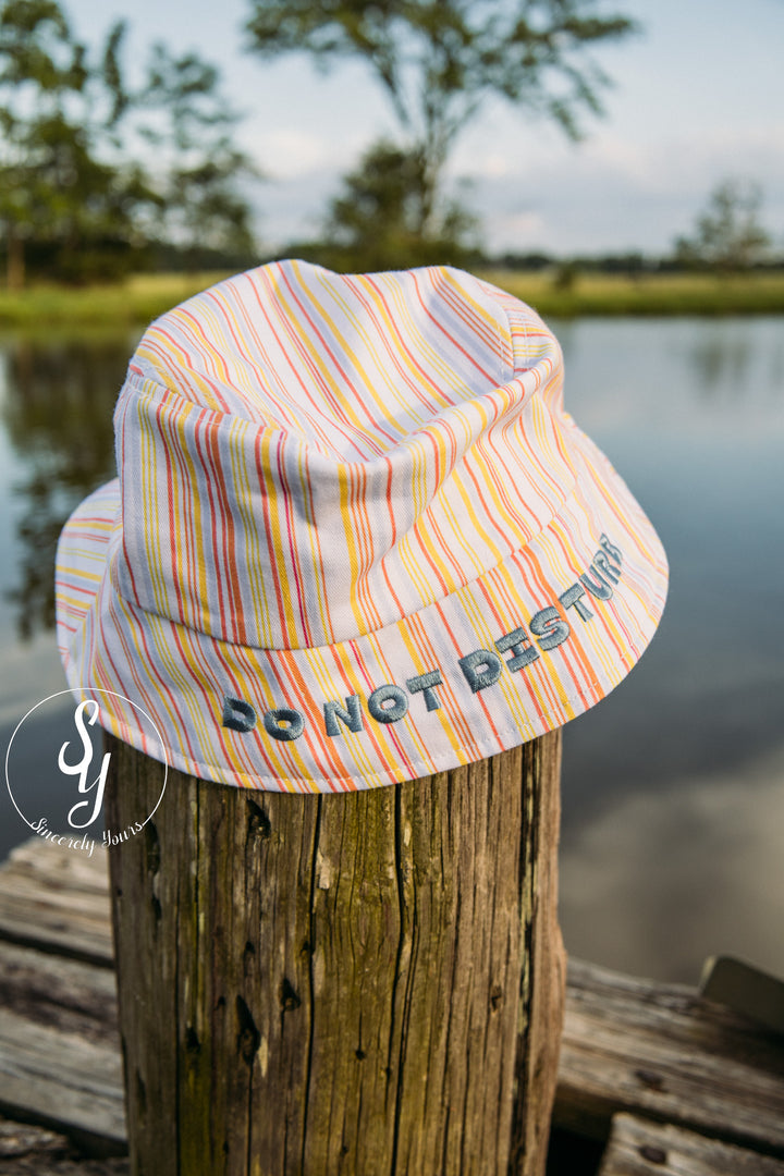 Do Not Disturb Bucket Hat - Multi Stripes
