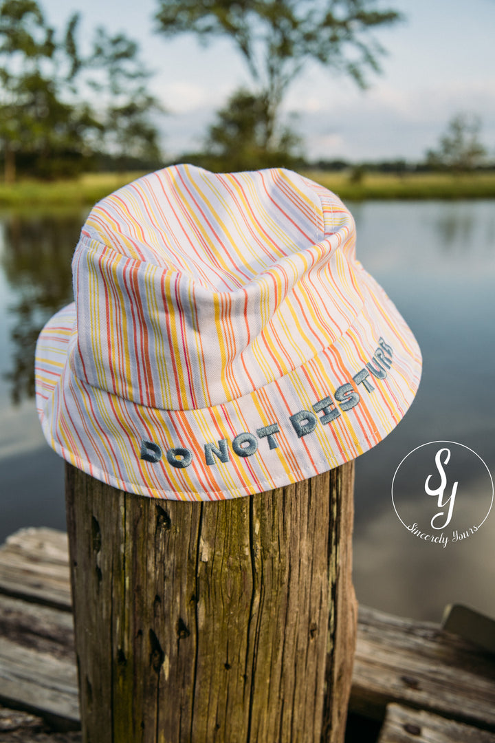 Do Not Disturb Bucket Hat - Multi Stripes