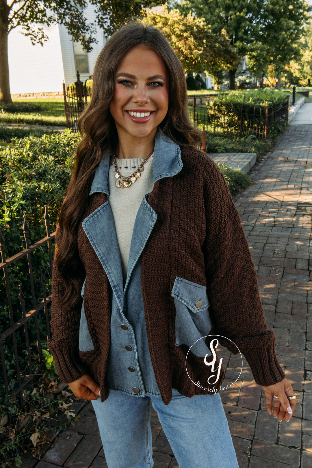 Downtown Vibe Jacket - Chocolate Brown