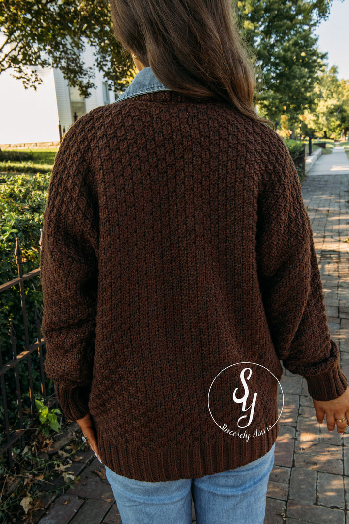 Downtown Vibe Jacket - Chocolate Brown