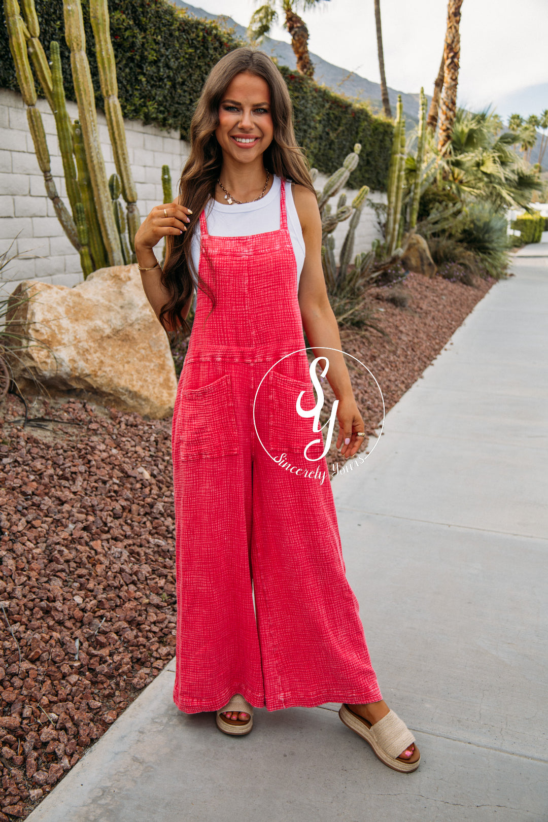 Running Errands Jumpsuit - Bubble Gum